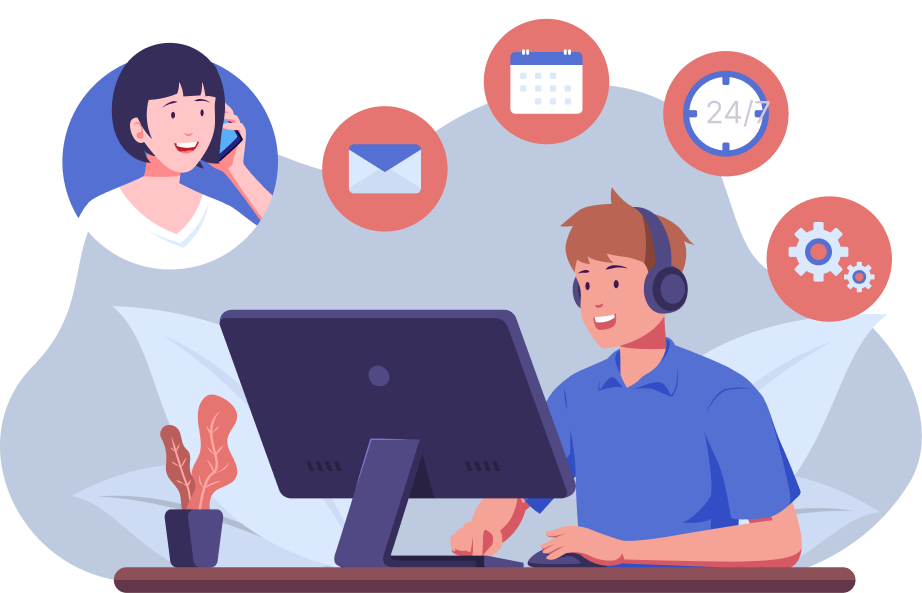 Contact Us Illustration